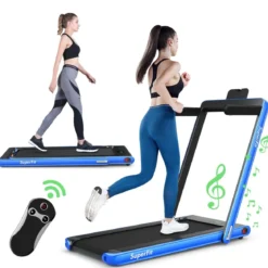 2 in 1 Klappbares Laufband 2,25 HP Tragbares Elektrisches Laufband