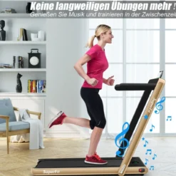 2 in 1 Klappbares Laufband 2,25 HP Tragbares Elektrisches Laufband