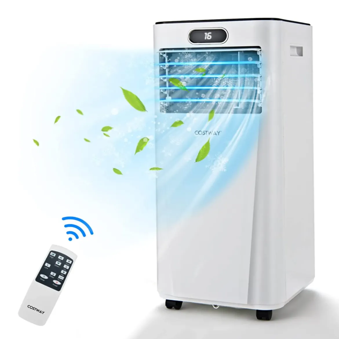 4 in 1 Klimagerät Kühlen&Ventilieren&Entfeuchten Tragbares Klimagerät mit Fernbedienung 9000 BTU für 30㎡