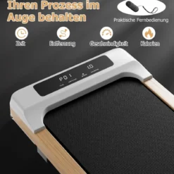 2 in 1 Laufband 2,25HP Walking Pad unter dem Schreibtisch 1-6km/h mit Fernbedienung tragbar 120 x 54 x 13 cm