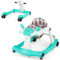 2 in 1 Lauflernwagen Klappbarer Lauflernwage Schwarz/Grün/Grau/Orange/Schwarz+ Weiß