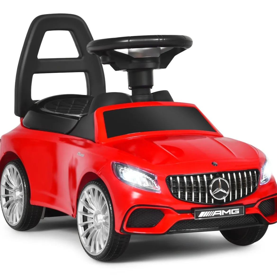 2 in 1 Mercedes Benz AMG Kinderauto und Schiebeauto Kinderauto Rutscher 68 x 31,5 x 42,5 cm Rot