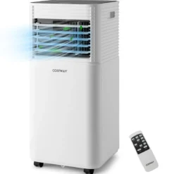 4 in 1 mobile Klimaanlage 9000 BTU Kühlen&Ventilieren&Entfeuchten Klimagerät mit Schwarzem Deckel 16℃-32℃