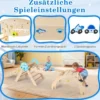 9 in 1 Montessori Klettergerüst Set mit Kletterbogen & Kletterseil & Leiter Holz Kletterdreieck Natur