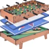 4 in 1 Multifunktionsspieltisch Multispieltisch Multigame Tischfußball Billard Tischtennis Hockey