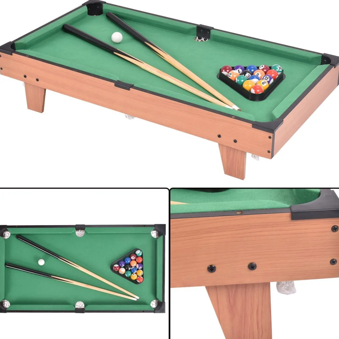 4 in 1 Multifunktionsspieltisch Multispieltisch Multigame Tischfußball Billard Tischtennis Hockey
