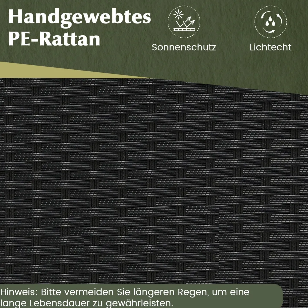 2-in-1 Outdoor Klappbank wandelbarer Picknicktisch & Gartenbank mit Metallrahmen Schwarz