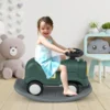 3 in 1 Schaukelpferd Schaukeltier & Rutschauto mit Abnehmbarem Balance Board Grün Zug
