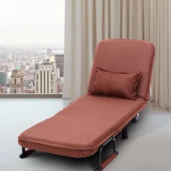 3 in 1 Schlafsessel Schlafsofa Klappbett Gästebett Klappsessel Braun