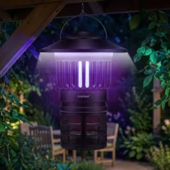 Insektenvernichter Elektrisch 2 in 1 Mückenlampe mit LED-Licht USB Wiederaufladbare Fliegenfalle