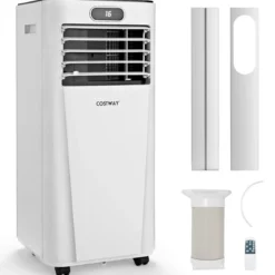 4 in 1 Tragbares Klimagerät 7000 BTU Kühlen & Ventilieren & Entfeuchten 16 ℃~32 ℃ Weiß