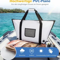 Isolierte Fisch-Kühltasche für Gefangene Fisch-Tötungstasche Angeltaschen 98 x 46 x 50 cm