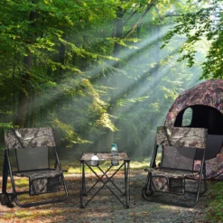 Jagdstuhl Campingstuhl Klappstuhl Faltbarer Unauffälliger Truthahn-Jagdstuhl 52x49x70 cm Tarnfarben