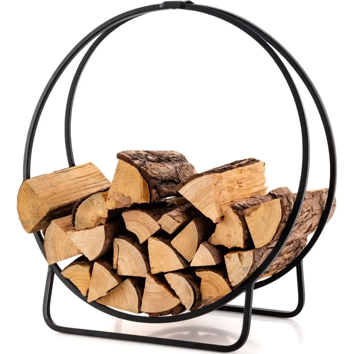 Kaminholzregal klappbarer Kaminholzständer aus Metall Brennholzregal bis 230 kg belastbar 60 x 36 x 62 cm