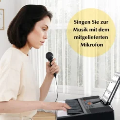 Keyboard Piano für Anfänger mit 61 Tasten Digitalpiano mit 300 Tönen