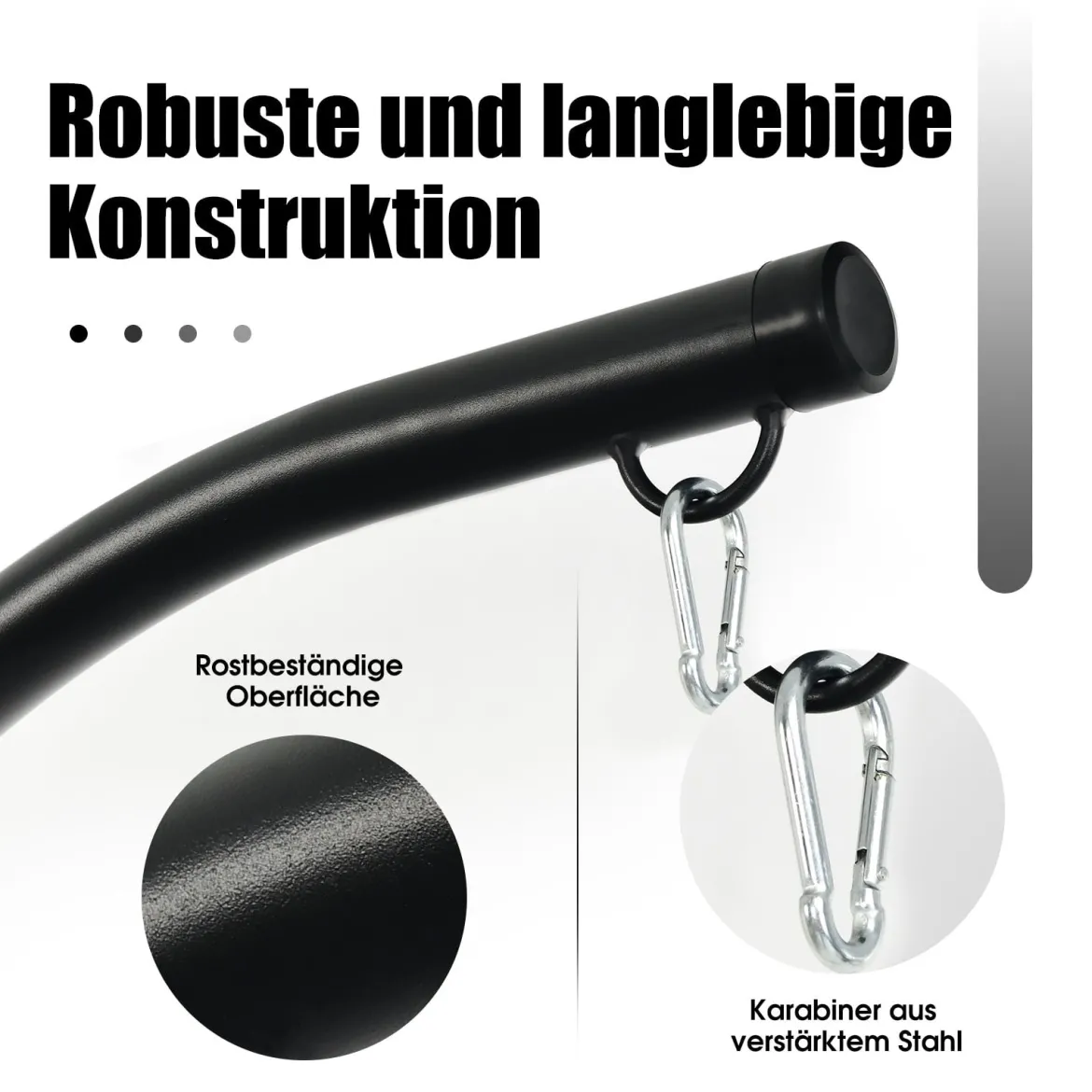 150kg Hängstühl Gestell Rahmen HängesesselgestellXXL 207cm Hängesitz ständer