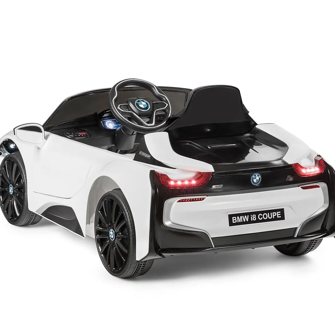 Kinderauto 12 V Batteriebetriebenes Elektroauto mit 2,4 G-Fernbedienung Weiß