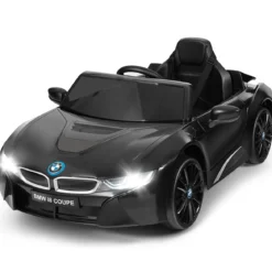 Kinderauto 12 V Batteriebetriebenes Elektroauto mit 2,4 G-Fernbedienung Schwarz