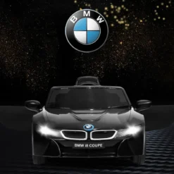 Kinderauto 12 V Batteriebetriebenes Elektroauto mit 2,4 G-Fernbedienung Schwarz
