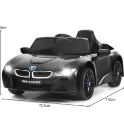Kinderauto 12 V Batteriebetriebenes Elektroauto mit 2,4 G-Fernbedienung Schwarz