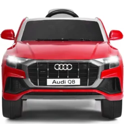 Kinderauto 12 V 3 Gang Elektroauto mit 2,4G-Fernbedienung mit Hupe LED Rot