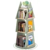Kinderbücherregal 360° drehbar Kinder Bücherkarussell 4 Ebenen in Baumform Ø48 x 102 cm freistehendes Displayregal