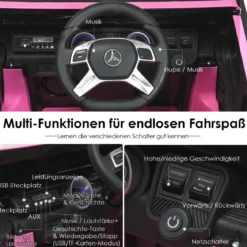 Kinder Elektroauto mit Fernbedienung Lizenzierter Mercedes-Benz Maybach Batteriebetriebener Jeep