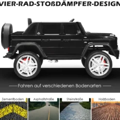 Kinder Elektroauto mit Fernbedienung Lizenzierter Mercedes-Benz Maybach Batteriebetriebener Jeep