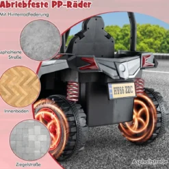 Kinder Elektroauto mit 2,4G Fernsteuerung 24V Elektrofahrzeuge UTV für Kinder ab 3 Jahre