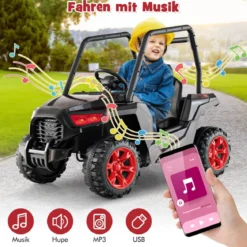 Kinder Elektroauto mit 2,4G Fernsteuerung 24V Elektrofahrzeuge UTV für Kinder ab 3 Jahre