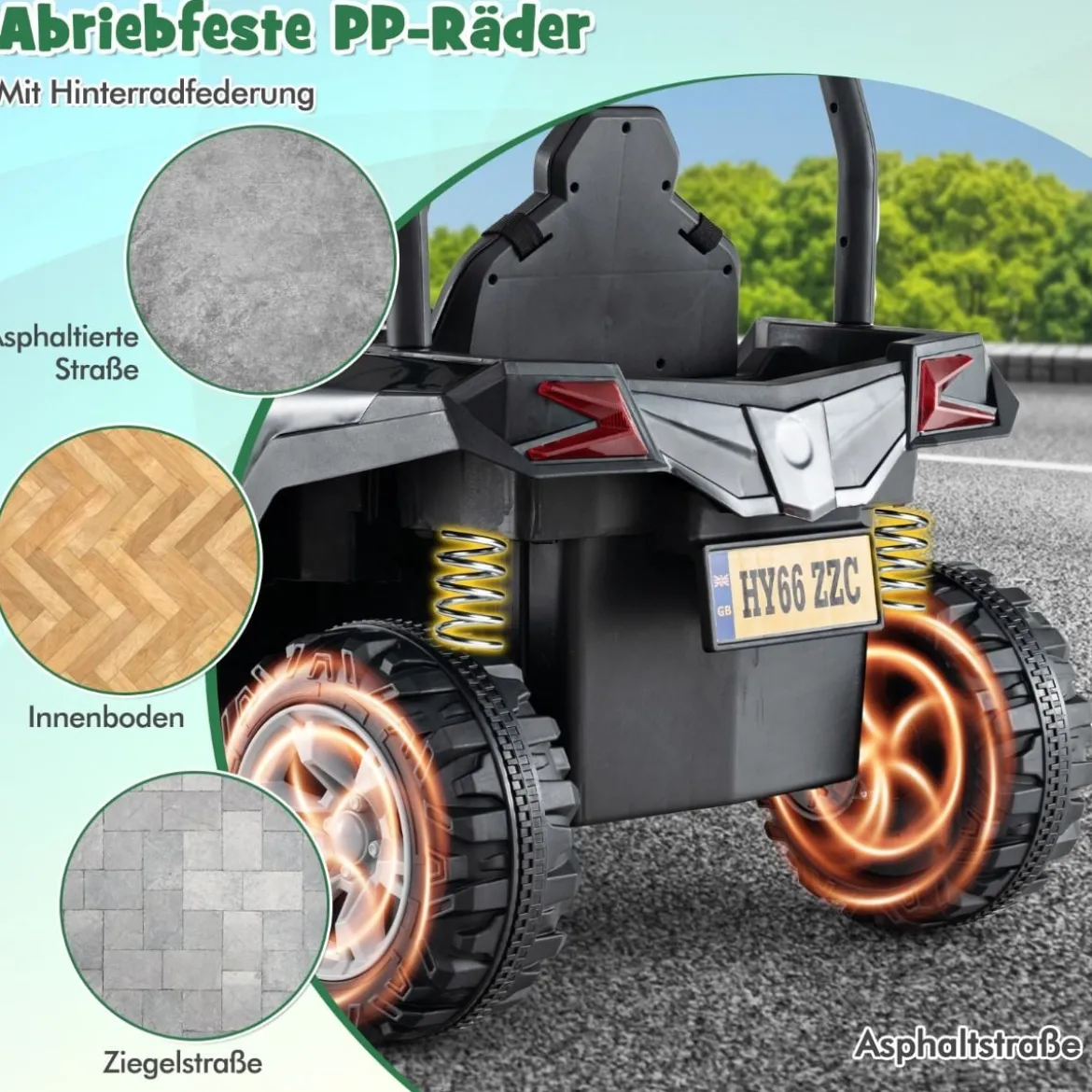 Kinder Elektroauto mit 2,4G Fernsteuerung 24V Elektrofahrzeuge UTV für Kinder ab 3 Jahre
