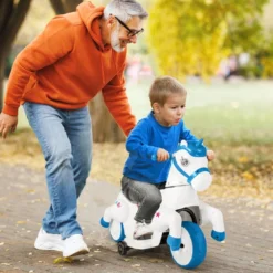 Kinder Elektro Motorrad mit Musik & LED & Stützrädern Elektromotorrad für Kinder ab 3 Jahren