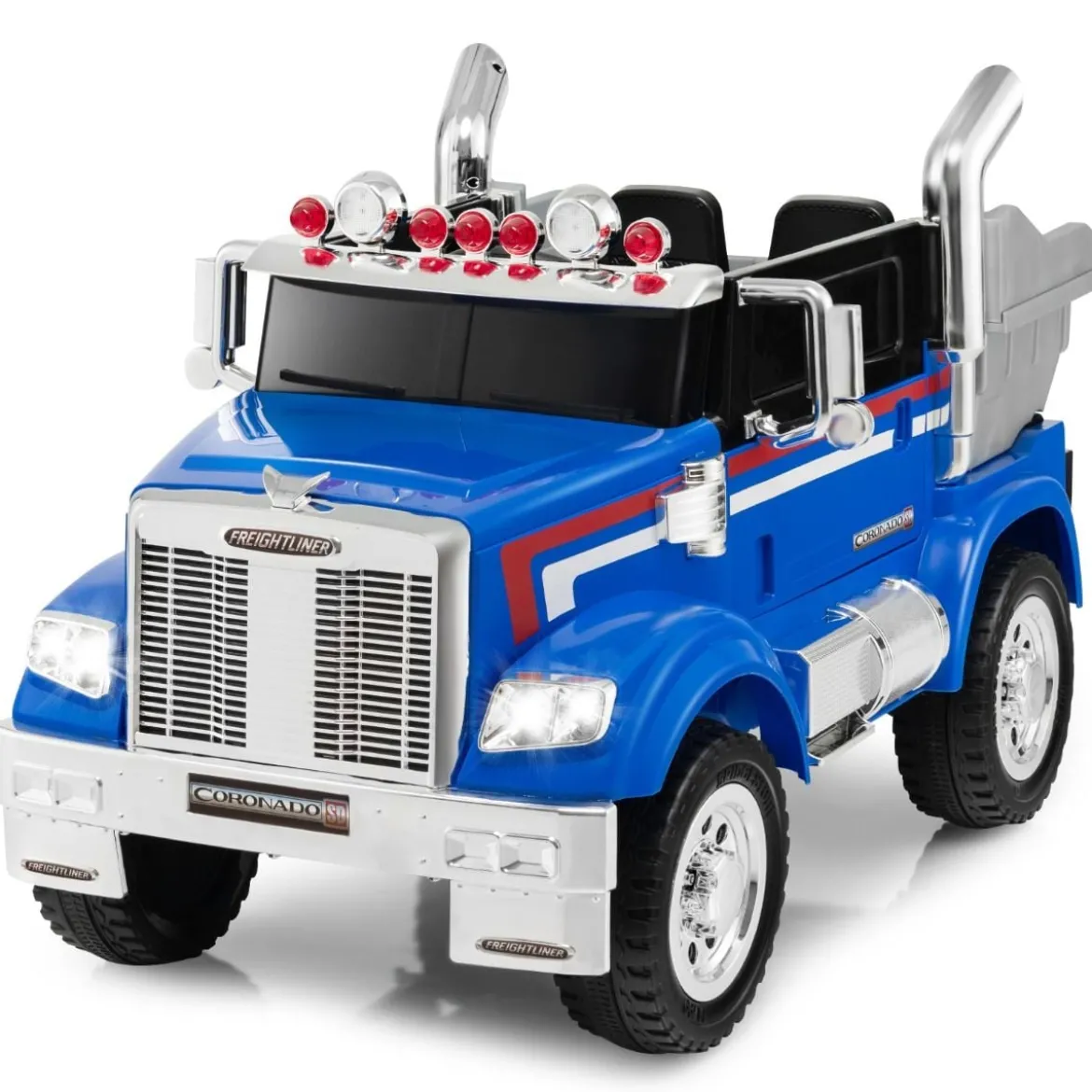 Kinder-Elektro-Traktor Optimus Prime Muldenkipper für Kinder 106,5 x 63,5 x 70 cm Blau