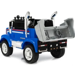 Kinder-Elektro-Traktor Optimus Prime Muldenkipper für Kinder 106,5 x 63,5 x 70 cm Blau