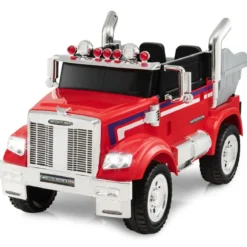 Kinder-Elektro-Traktor Optimus Prime Muldenkipper für Kinder 106,5 x 63,5 x 70 cm Rot