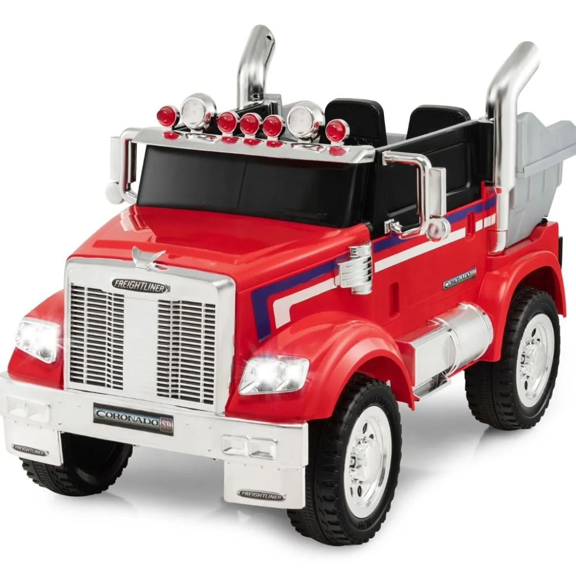 Kinder-Elektro-Traktor Optimus Prime Muldenkipper für Kinder 106,5 x 63,5 x 70 cm Rot