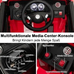 Kinder-Elektro-Traktor Optimus Prime Muldenkipper für Kinder 106,5 x 63,5 x 70 cm Rot