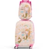 Kindergepäck Meerjungfrau Reisekoffer Kinderkoffer Set mit Rucksack Rosa