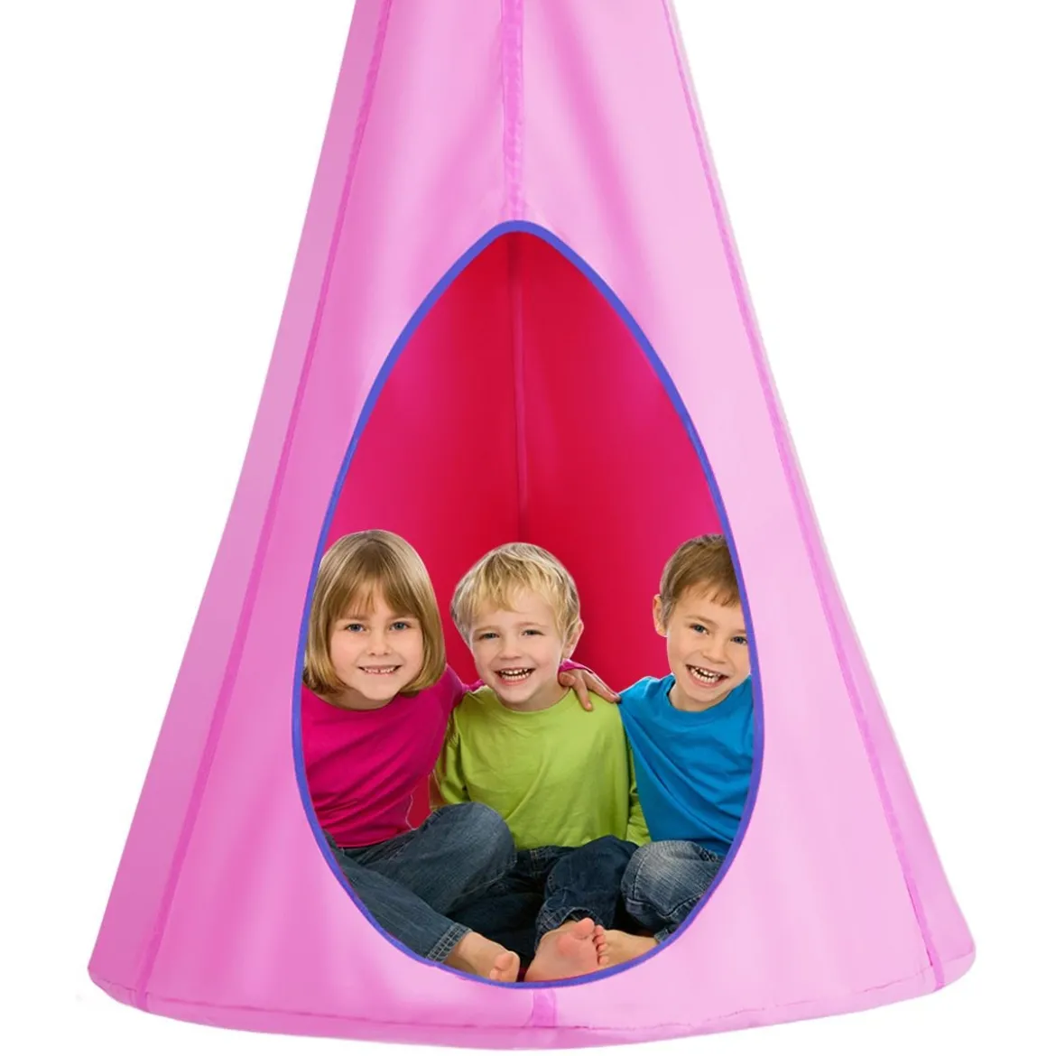 Kinder Hängehöhle Hängesessel Kinder Pod Hängesessel Hängezelt Hängehöhle Hängesessel 80x80x140cm Rosa
