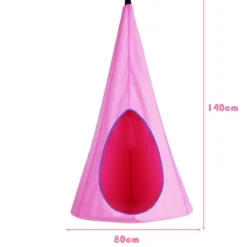 Kinder Hängehöhle Hängesessel Kinder Pod Hängesessel Hängezelt Hängehöhle Hängesessel 80x80x140cm Rosa