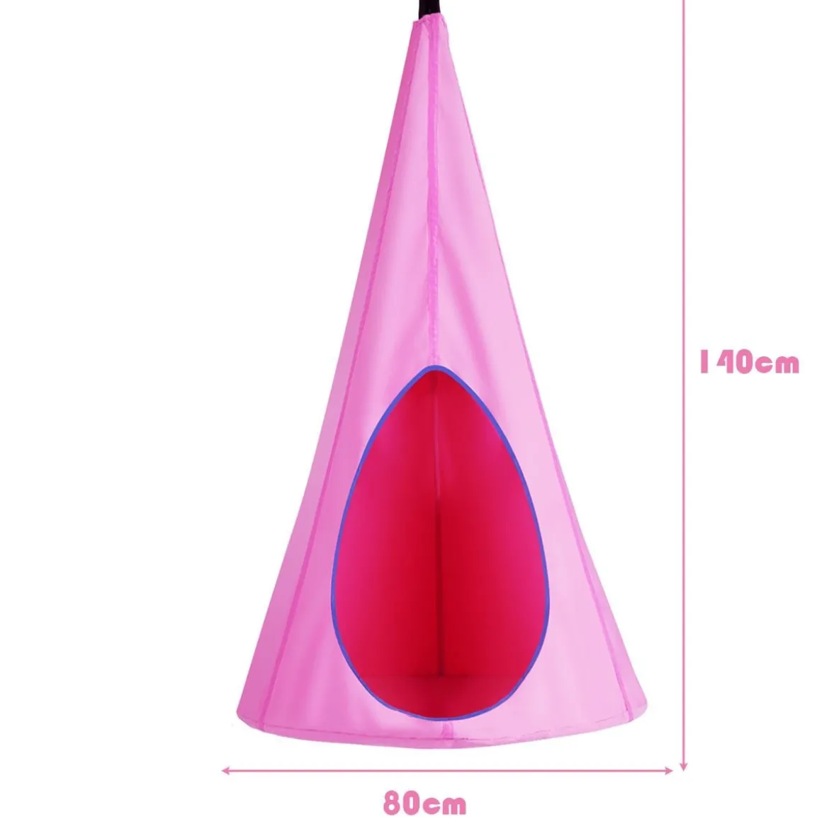 Kinder Hängehöhle Hängesessel Kinder Pod Hängesessel Hängezelt Hängehöhle Hängesessel 80x80x140cm Rosa