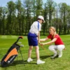 Kinder Komplettes Golf-Schlägerset Rechtshänder Golfset für Kinder von 8-10 Jahren Orange