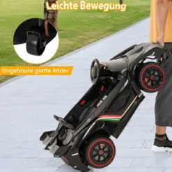 Kinder Lamborghini Elektroauto mit Fernbedienung & LED Scheinwerfer & Hupe & Musik Kinderfahrzeug