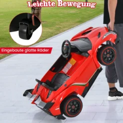 Kinder Lamborghini Elektroauto mit Fernbedienung & LED Scheinwerfer & Hupe & Musik Kinderfahrzeug