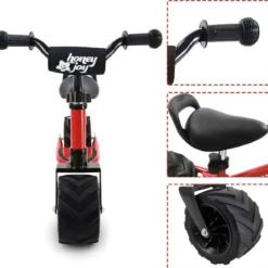 Kinderlaufrad Kinder Fahrrad Lauflernrad Rot 66 x 38 x 55 cm