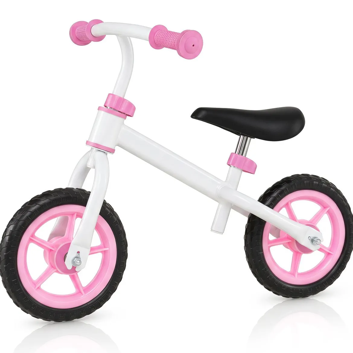 Kinderlaufrad mit Höhenverstellbarem Lenker für Kinder ab 3 Jahren Tragkraft 20 kg Rosa