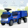 Kinder LKW mit Anhänger & Lenkrad & Musik für Kinder von 18–36 Monaten Blau