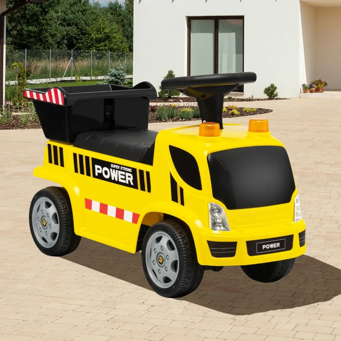 Kinder LKW mit Kippeimer & abnehmbarer Schaufel für Kinder im Alter von 18–36 M. Gelb
