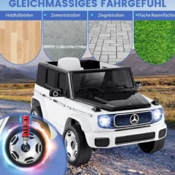 Kinder Mercedes-Benz Elektroauto mit 2,4G Fernbedienung & Scheinwerfer 12V Elektrofahrzeug