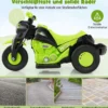 Kinder Motorrad mit Seifenblasenmaschine & Musik & LED Scheinwerfer Kindermotorrad Grün